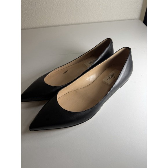 Valentino Garavani Flats Size 36.5 Black Stud On Heel - Picture 7 of 9